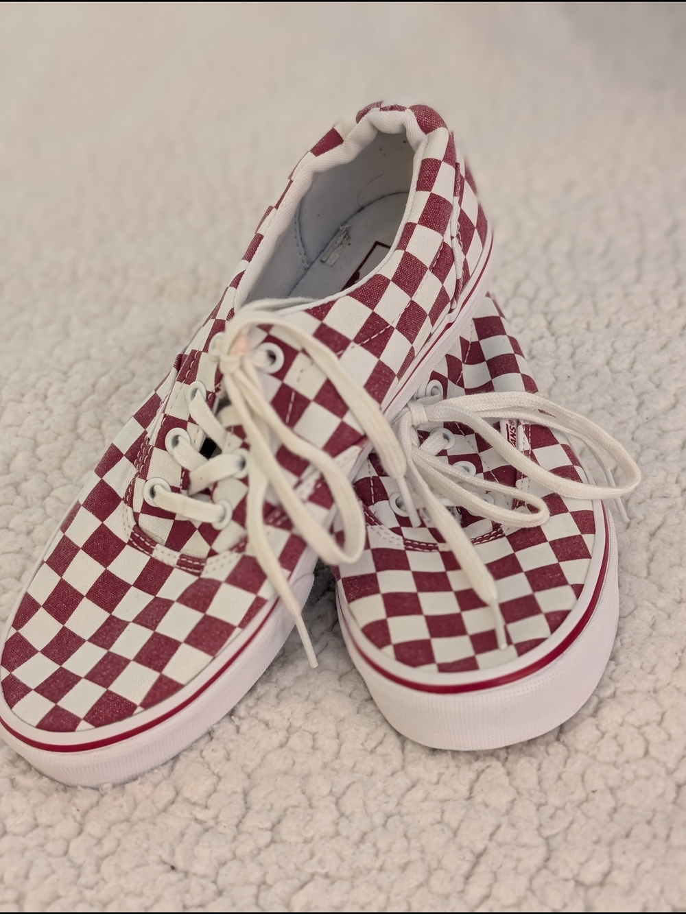 Like New: Van’s Red/White Checkerboard Women’s 7.5